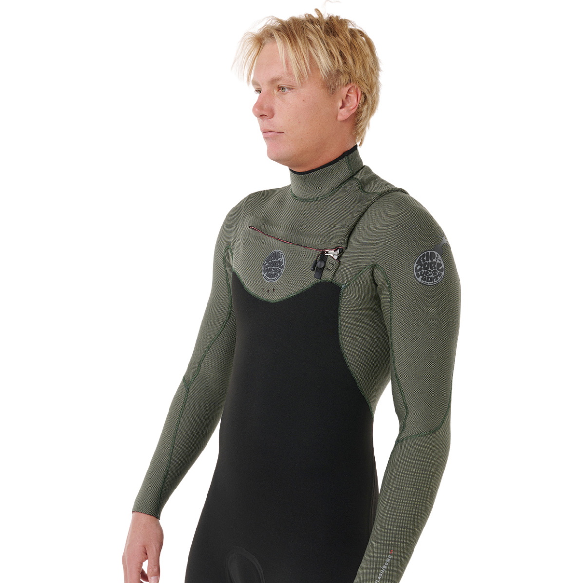 2026 Rip Curl Hombres Flashbomb 4/3mm Chest Zip Neopreno 17CMFS - Deep Cactus